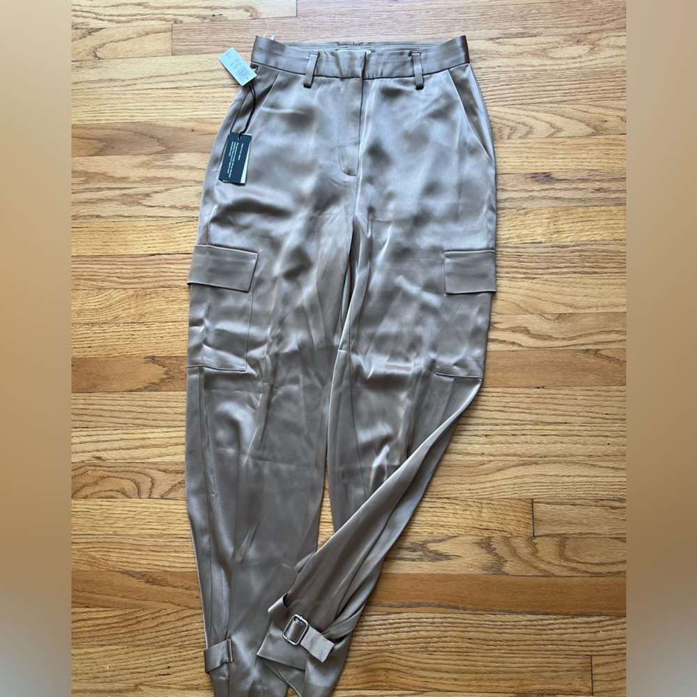 Silky cargo pants